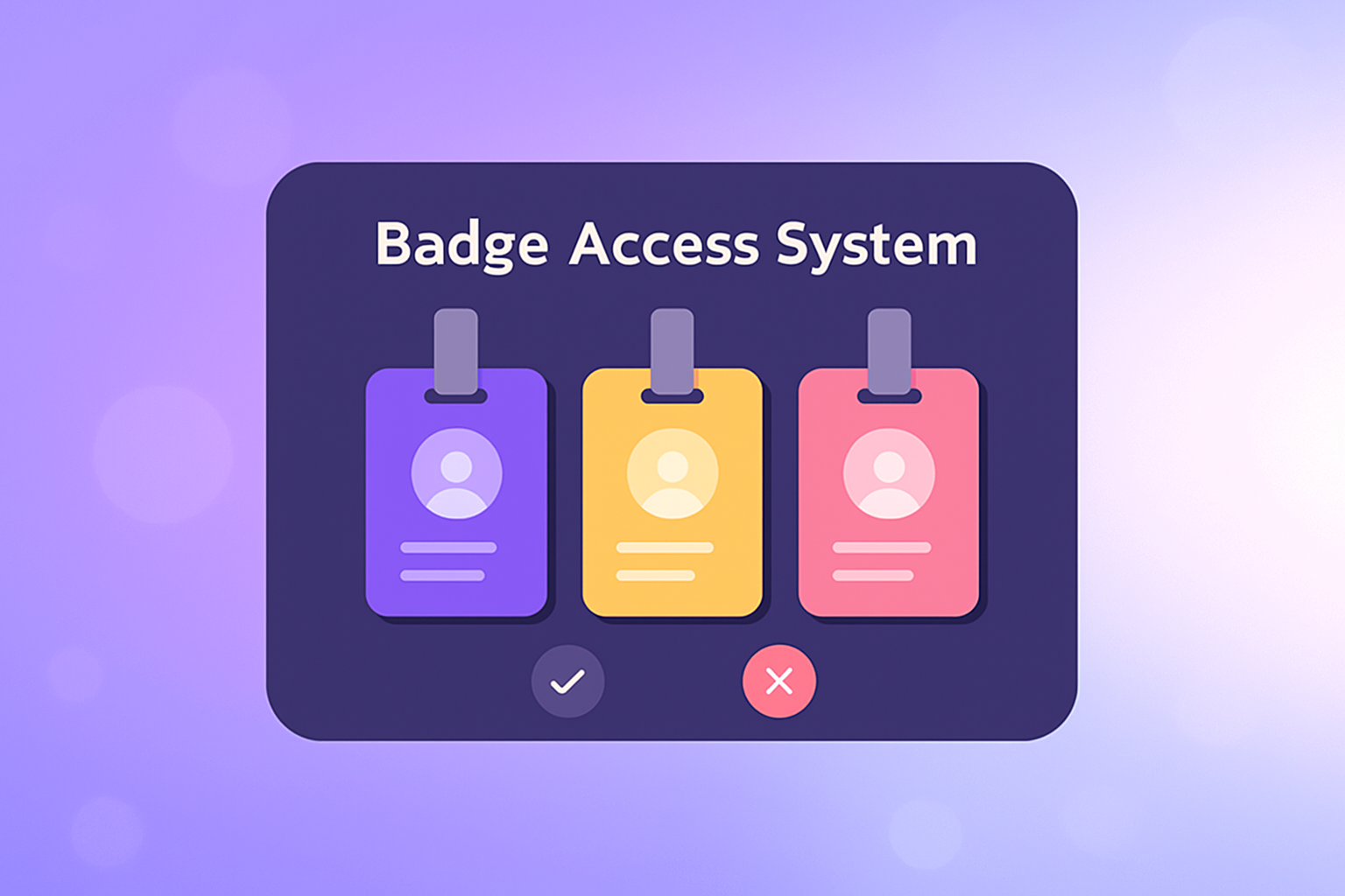 système de badge d'accès